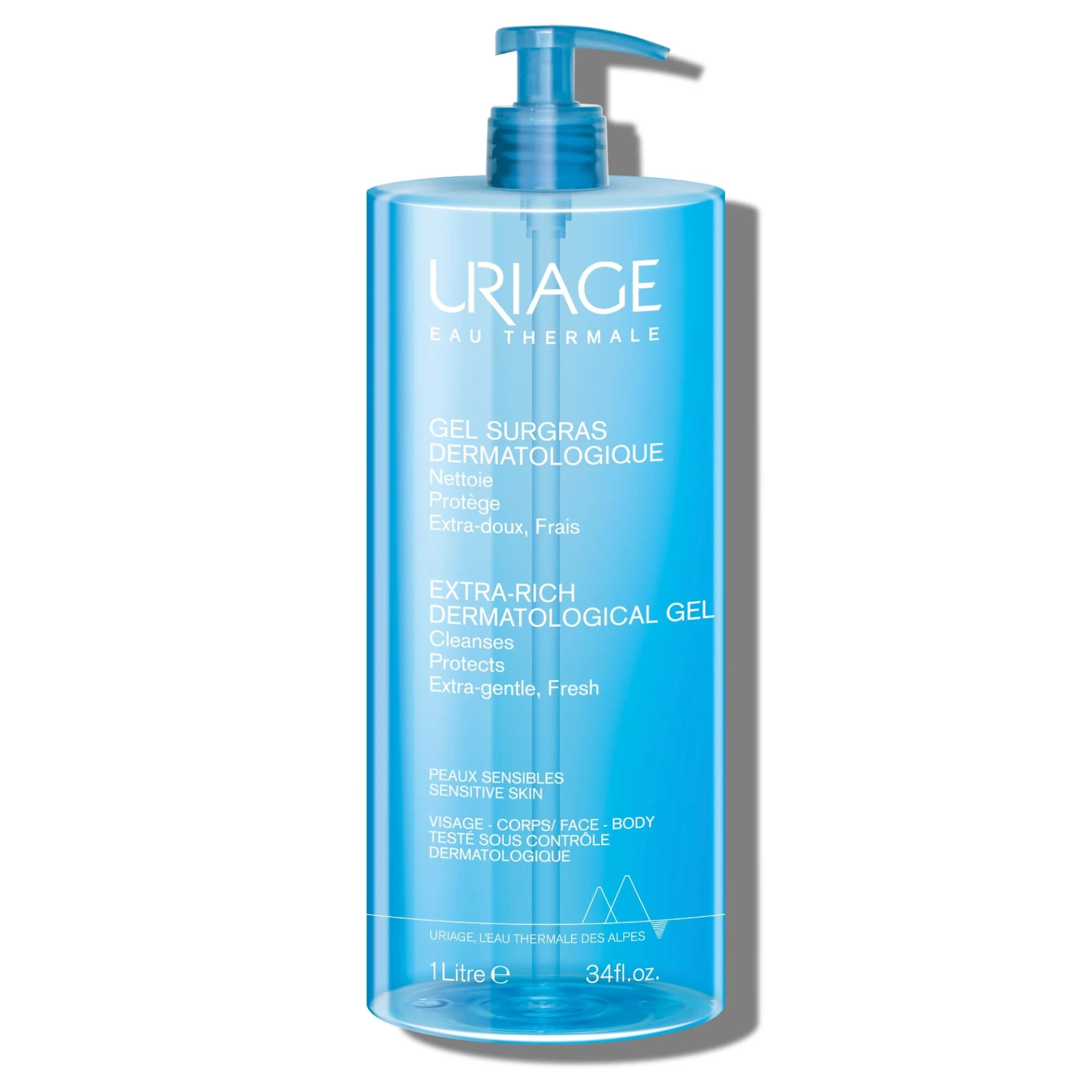 Uriage Surgras Dermatological Liquid Foaming Cleansing Gel 1 Litre