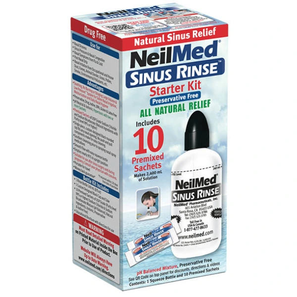 NeilMed Naspira Sinus Rinse Starter Kit - 10 Sachets