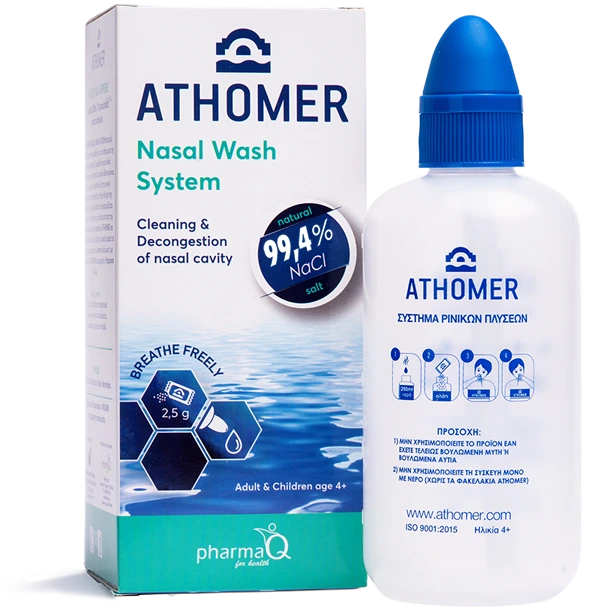 ATHOMER Nasal Wash System 99.4% 10x2.5gr