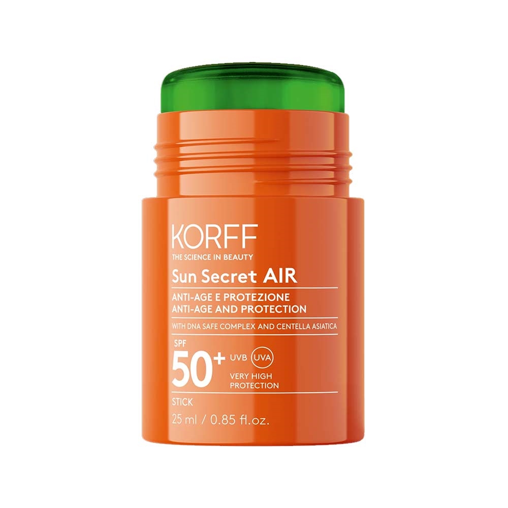 Korff Sun Secret - Air Stick SPF50+ Protezione Solare Viso in Stick, 25ml
