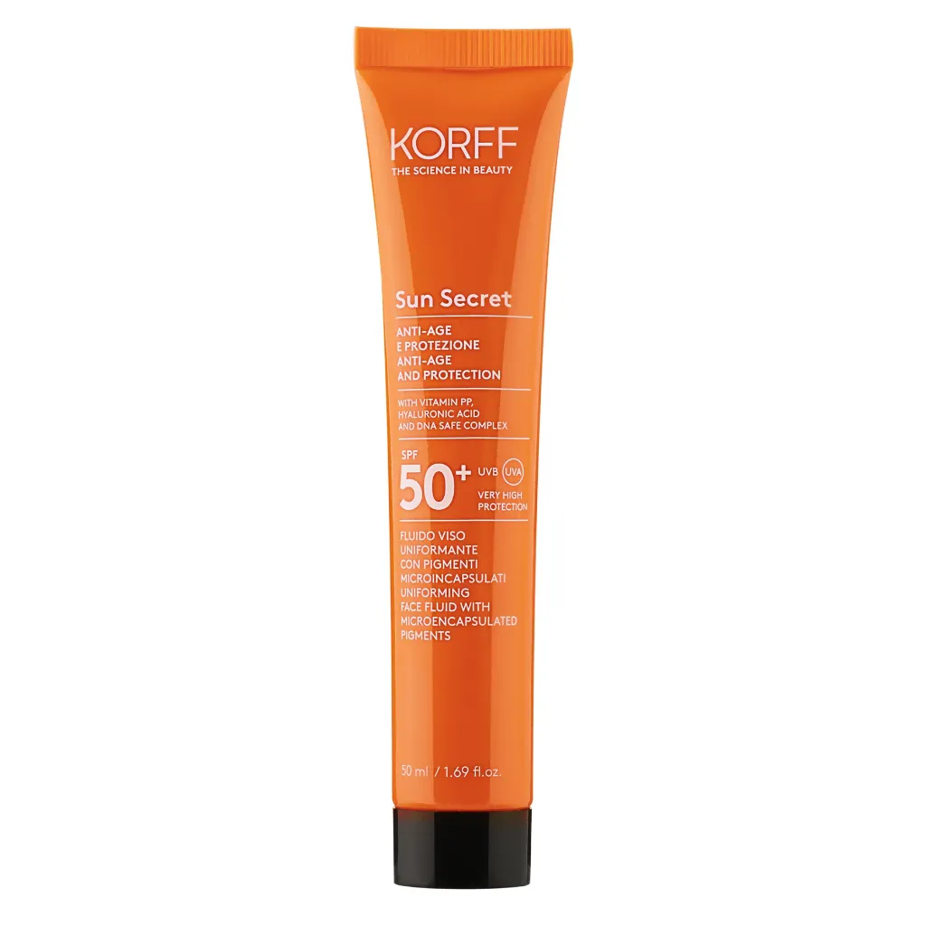 KORFF Sun Secret Pigmented Face Fluid 01 Light Anti-Ageing SPF50+ – 50ml