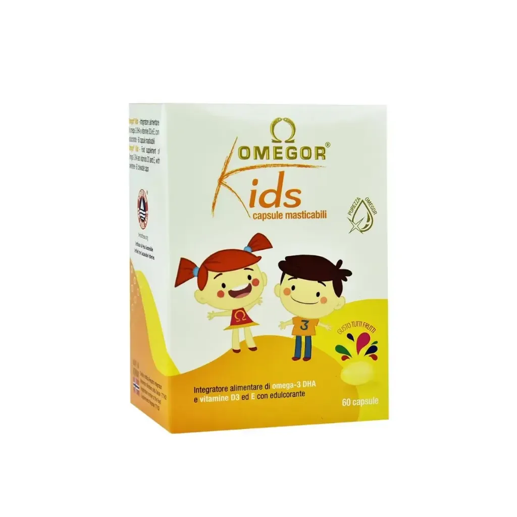 Omegor Kids Tutti Frutti Food Supplement Chewable 60 Capsules