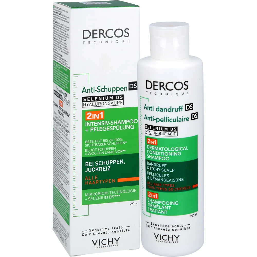 Vichy Dercos Anti-Dandruff 2in1 Dermatological Conditioning Shampoo 390ml