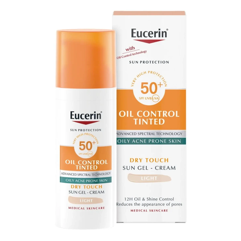 Eucerin Sun Oil Control Tinted Sun Gel Cream SPF 50+ Light - 50ml