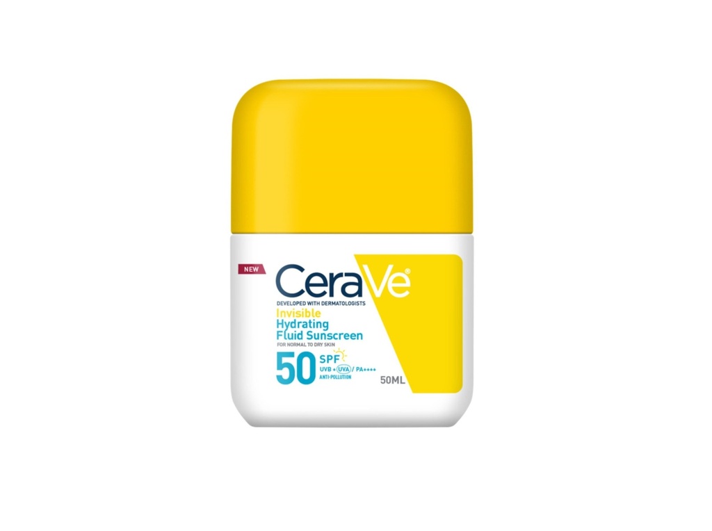 CeraVe Invisible Hydrating Fluid Sunscreen SPF 50 50ml