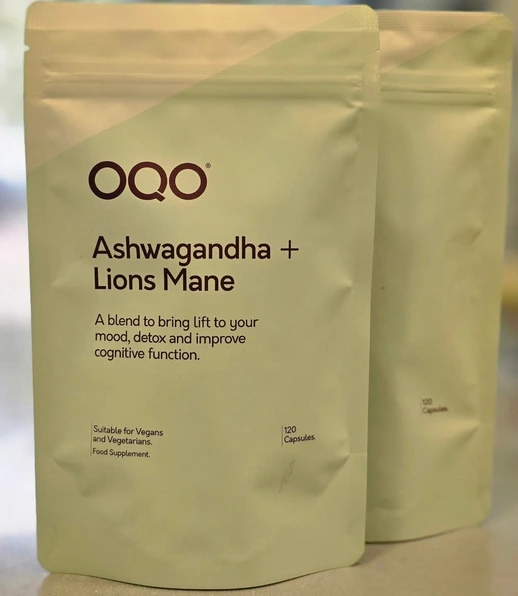 Oqo Ashwagandha + Lions Mane 120 capsules