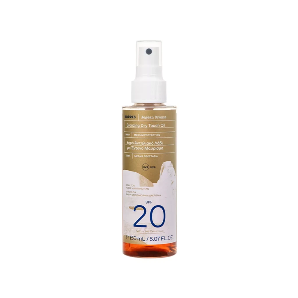 Korres Aegean Bronze Tanning Sun Oil SPF20 150ml