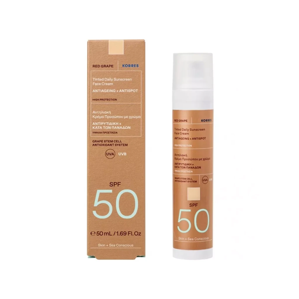 Korres Red Grape Protective Tanning Cream SPF 50 50 Ml