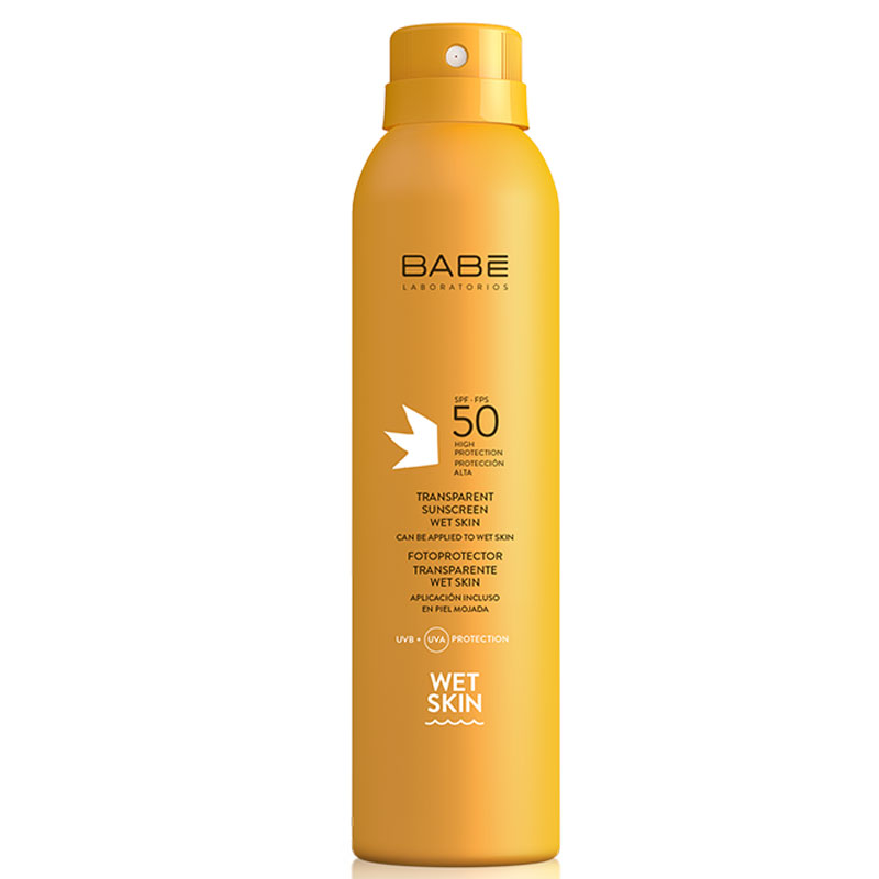Babe Transparent Sunscreen Wet Skin SPF 50 Sun Spray 200 Ml