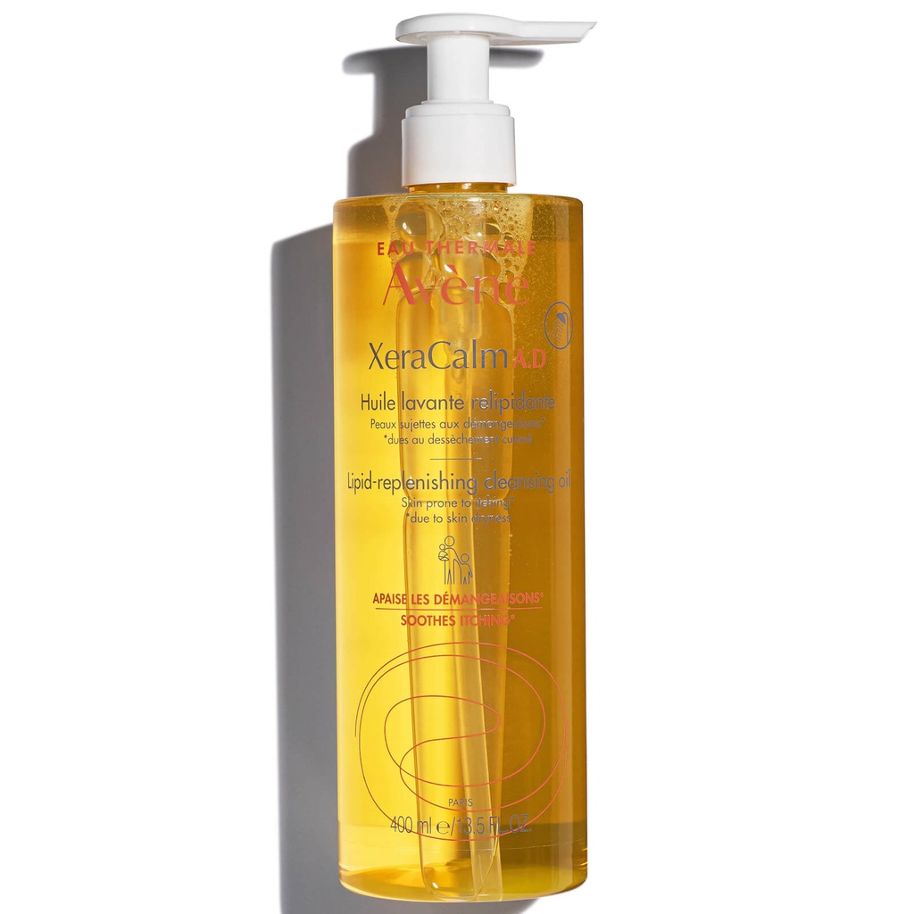 Avène XeraCalm a.D. Lipid-Replenishing Cleansing Oil Lipid-replenishing Cleansing Oil for Dry Skin and Eczema 400 Ml
