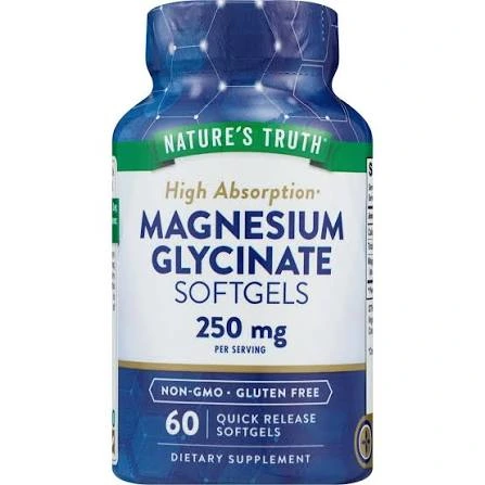 Nature's Truth Magnesium Glycinate 250 MG 60 Softgels