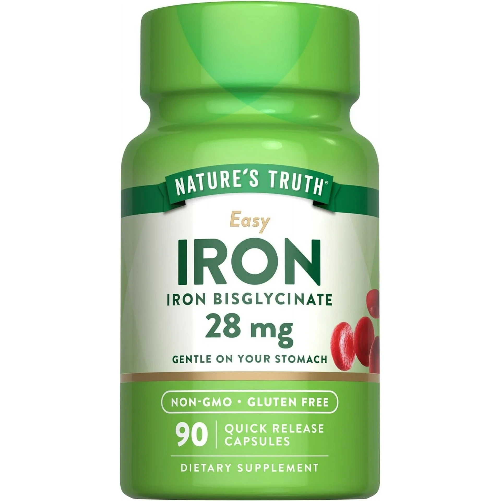 Nature's Truth, Easy Iron Quick Release Capsules, 28 Mg, 90 Caps