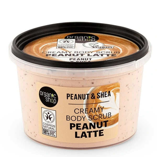 Organic Shop by Natura Siberica Peanut Latte Creamy Body Scrub, 250ml