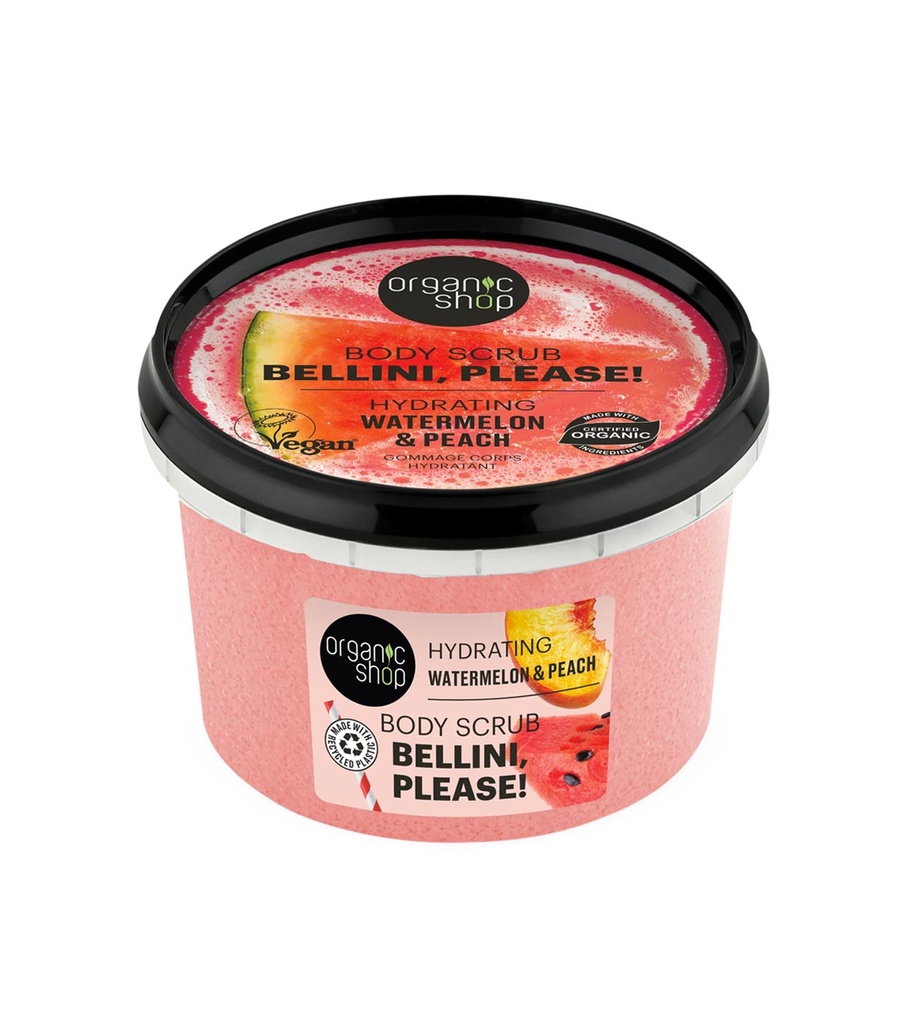 Organic Shop Peach Hydration & Exfoliating Body Scrub 250ml
