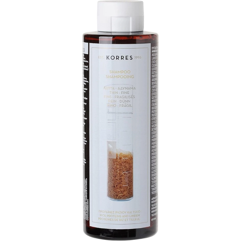 Korres Rice Proteins & Linden Shampoo for Thin Hair 250ml