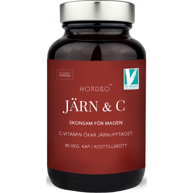 Nordbo Järn & vitamin C 90 cap