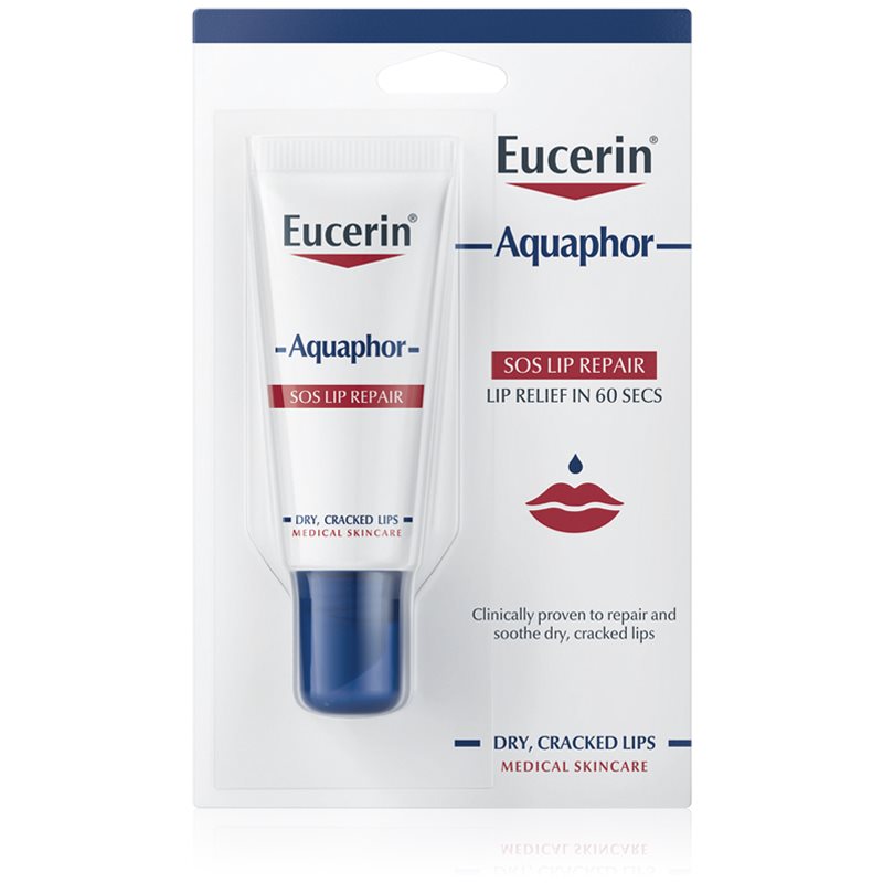 Eucerin Aquaphor Lip Balm for Dry and Chapped Lips (Sos Lip Repair) 10 Ml