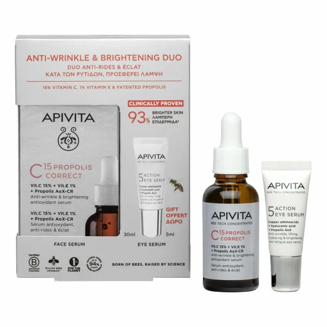 APIVITA DUO SERUM VIT C + KREM SYSH