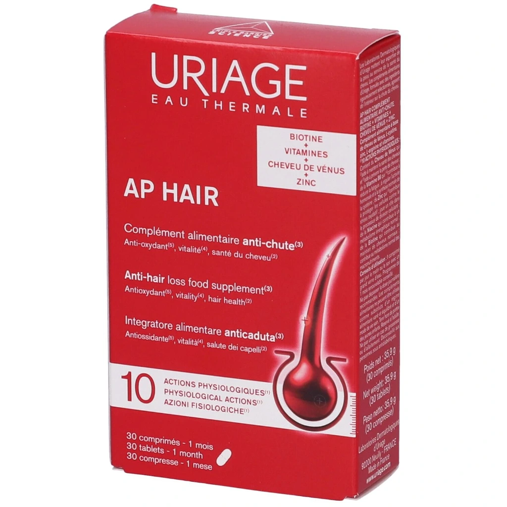 Anti-Hair Loss Food Supplement AP-Hair Uriage 30 tablets