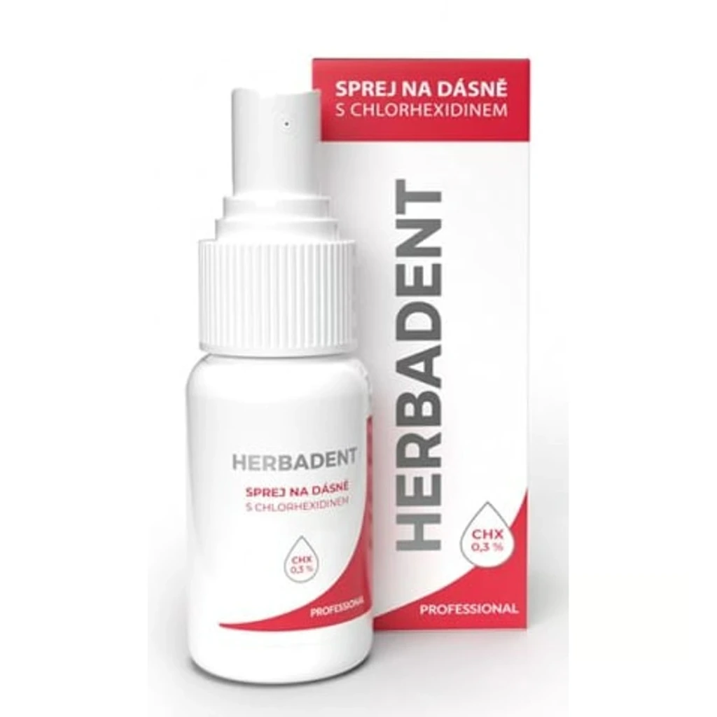 HERBADENT PROFESSIONAL gum spray with chlorhexidine 25 ml