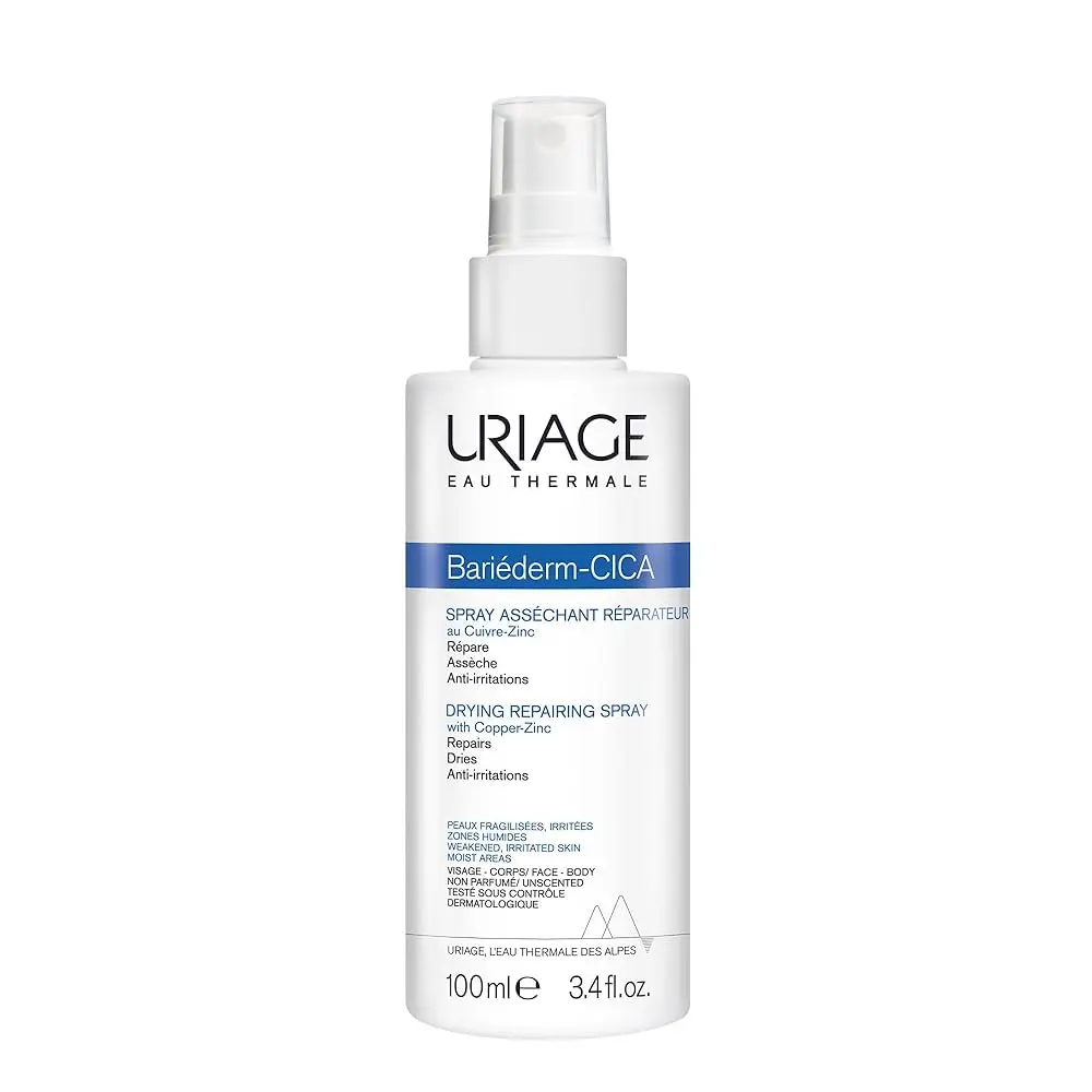 Uriage Bariéderm Cica Drying Repairing Spray with Copper and Zinc 100 Ml