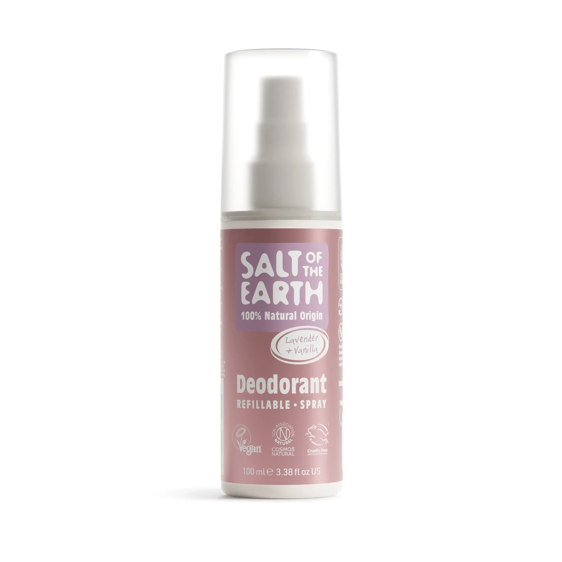 Salt of the Earth – Lavender & Vanilla Natural Deodorant Spray 100ml