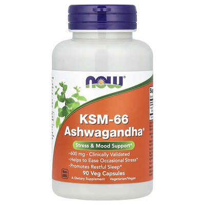 NOW Foods KSM-66 Ashwagandha - 90 Vcaps
