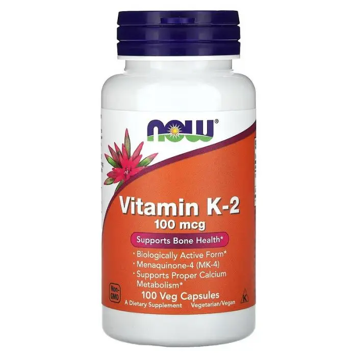 NOW Foods Vitamin K-2 100mcg - 100 Capsules