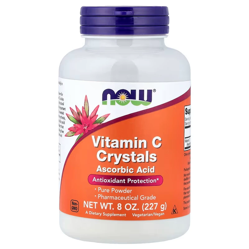 Now Foods Vitamin C Crystals Powder, 8 Oz 227g