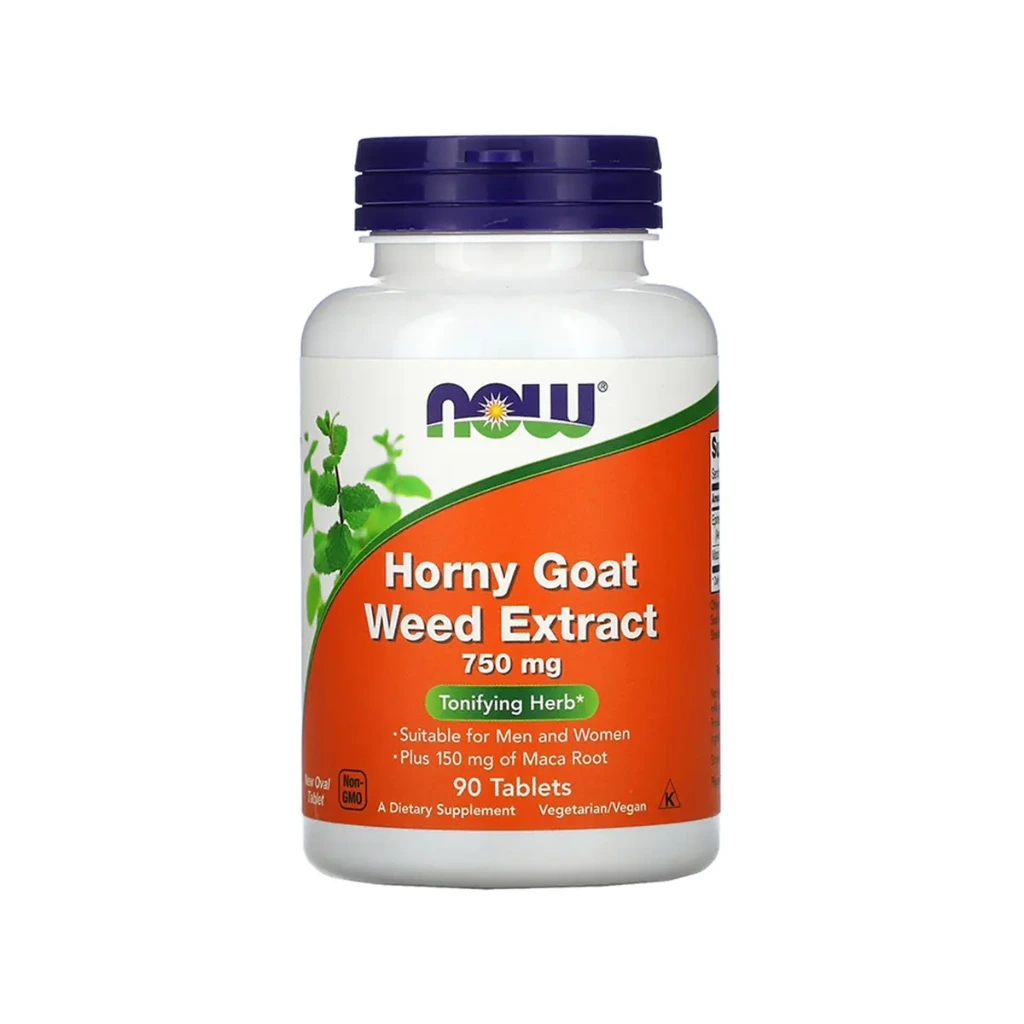 NOW Foods Horny Goat Weed Extract 750mg - 90 Tablets