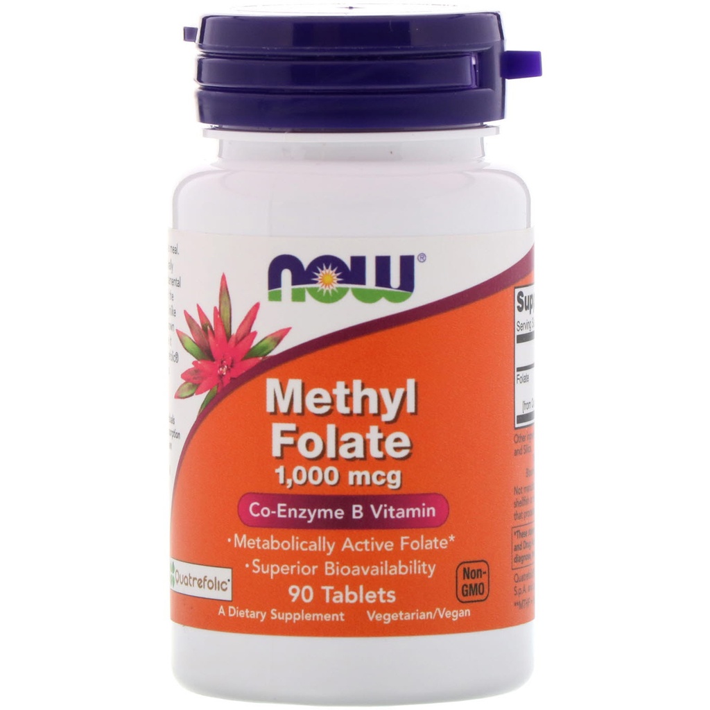 NOW Foods Methyl Folate 1,000mcg 90 Tablets