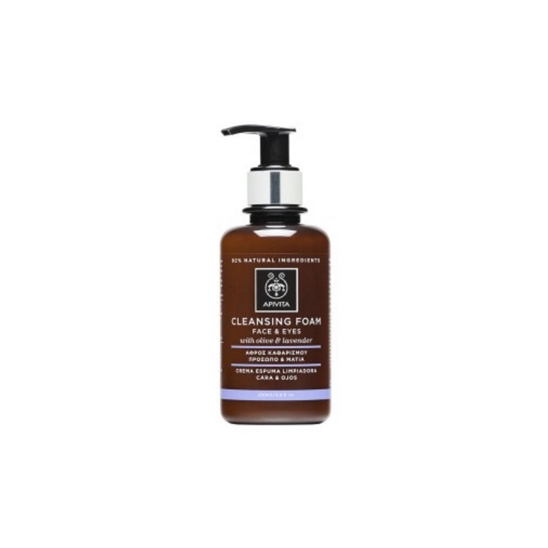 APIVITA CLEANSING FOAM CLEANSING CREAMY FOAM - FACE & EYES 200ML