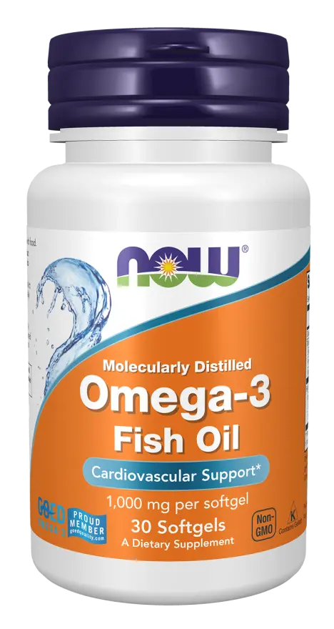 NOW Foods Omega-3 Molecularly Distilled - 100 Softgels