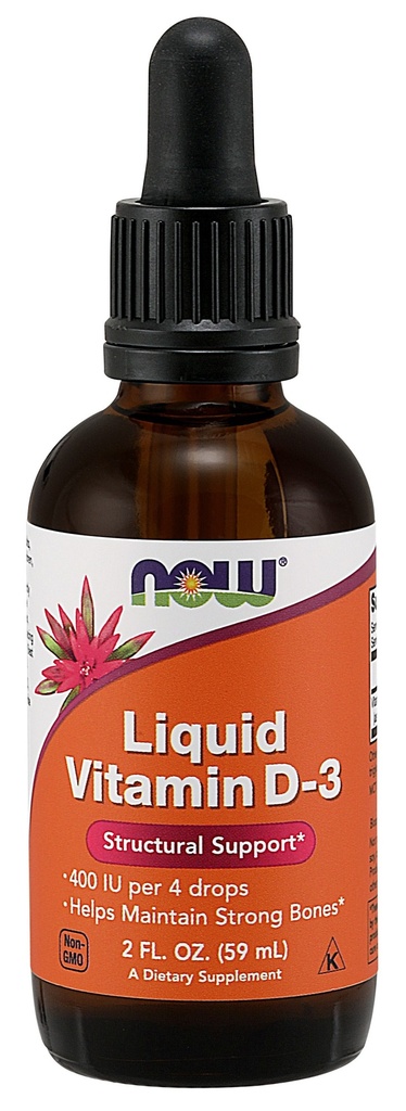 NOW Foods Liquid Vitamin D-3 2oz (59ml)
