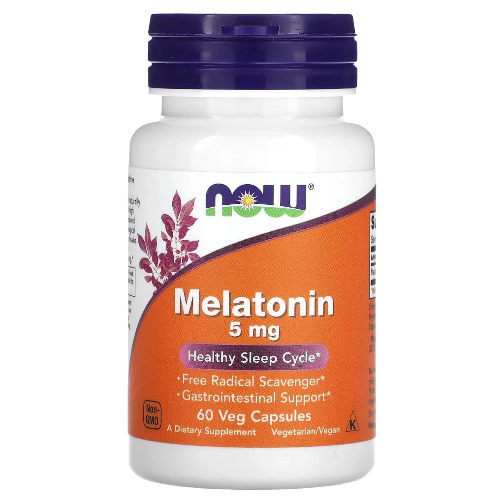 NOW Foods Melatonin 5mg 60 Veg Caps