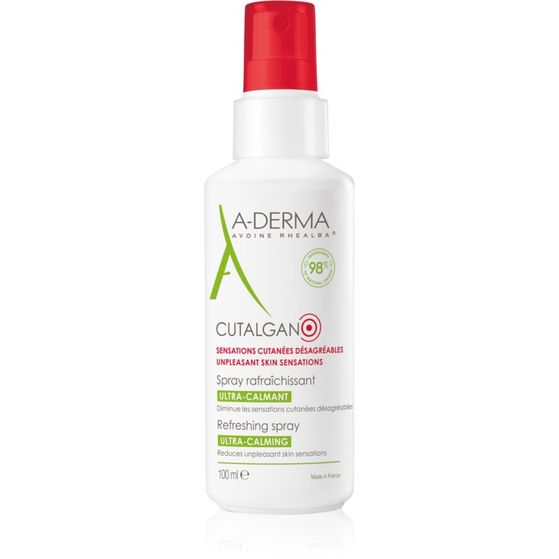 A-Derma Cutalgan Refreshing Spray Soothing Spray to Treat Irritation and Itching 100 Ml