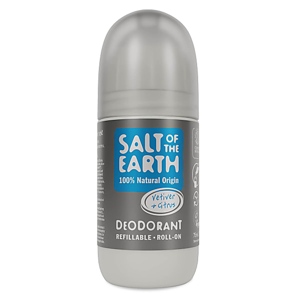 Salt of the Earth Refillable Roll-on Deodorant - Vetiver & Citrus