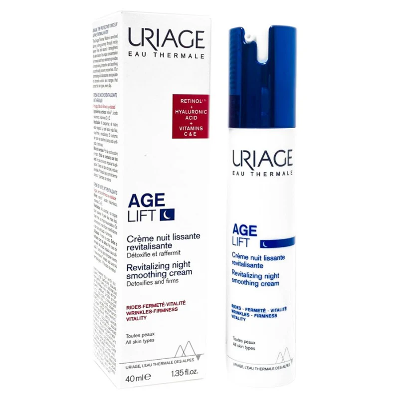 Uriage Age Lift Revitalizing Smoothing Night Cream Regenerating 40 Ml