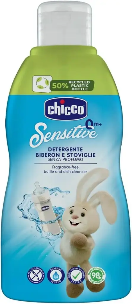 Chicco SENSITIVE 0+, Detergjent per biberona dhe shishe
