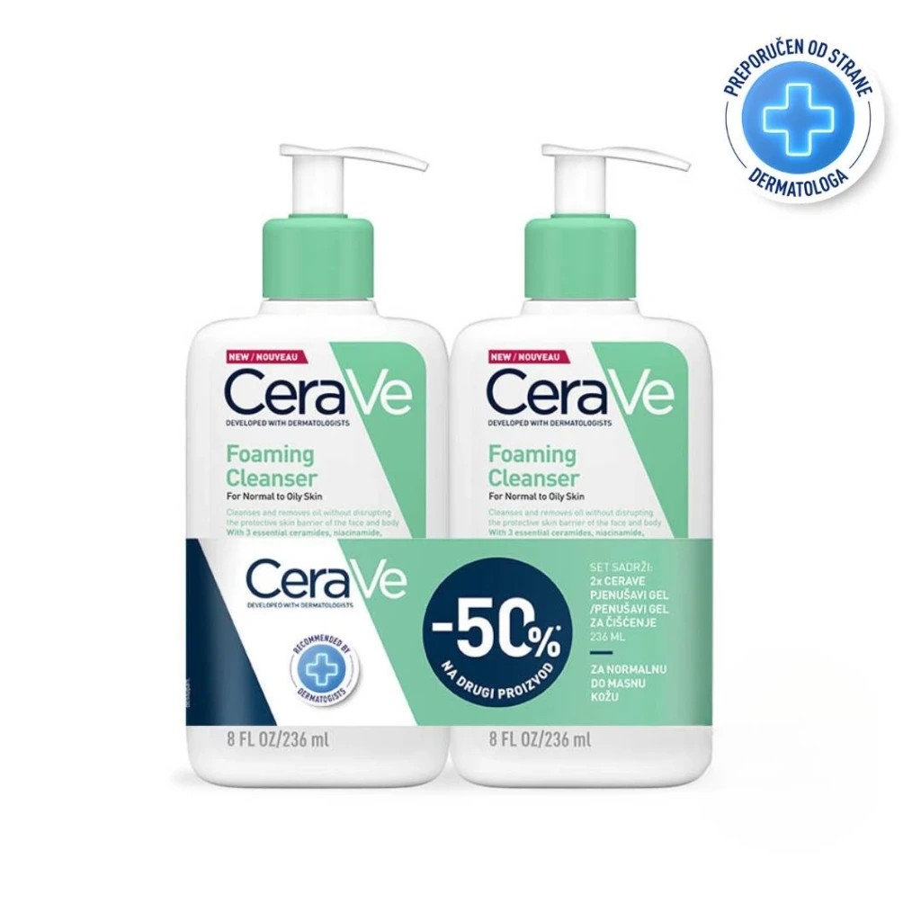 CeraVe foaming gel 236ml + hydrating foaming gel 236ml