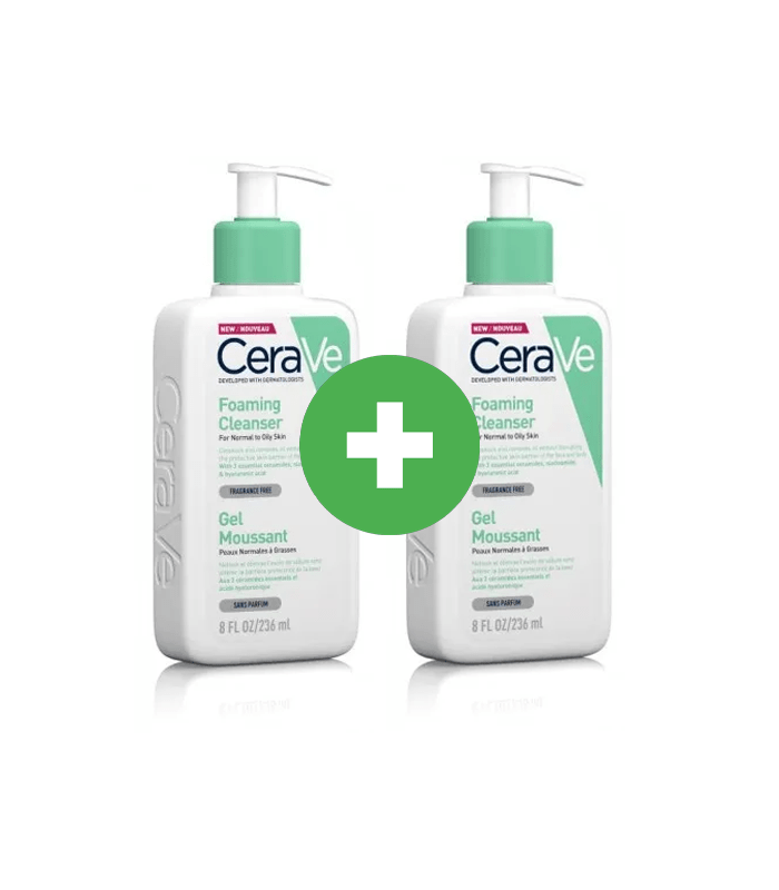 Cerave foaming gel 236ml + hydrating foaming gel 236ml