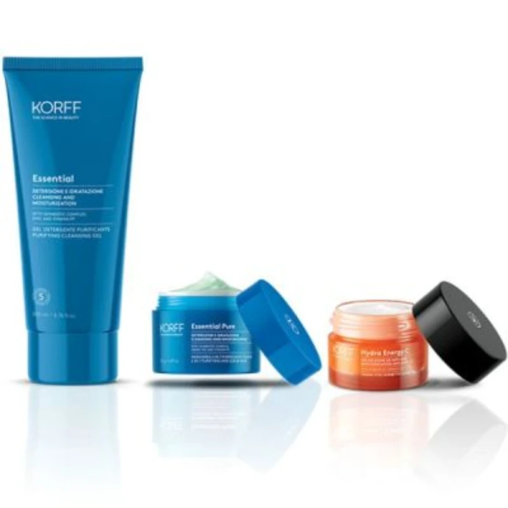 KORFF HYDRA ENERGY SORBET+CLEANS GEL+MASK2 AT 1