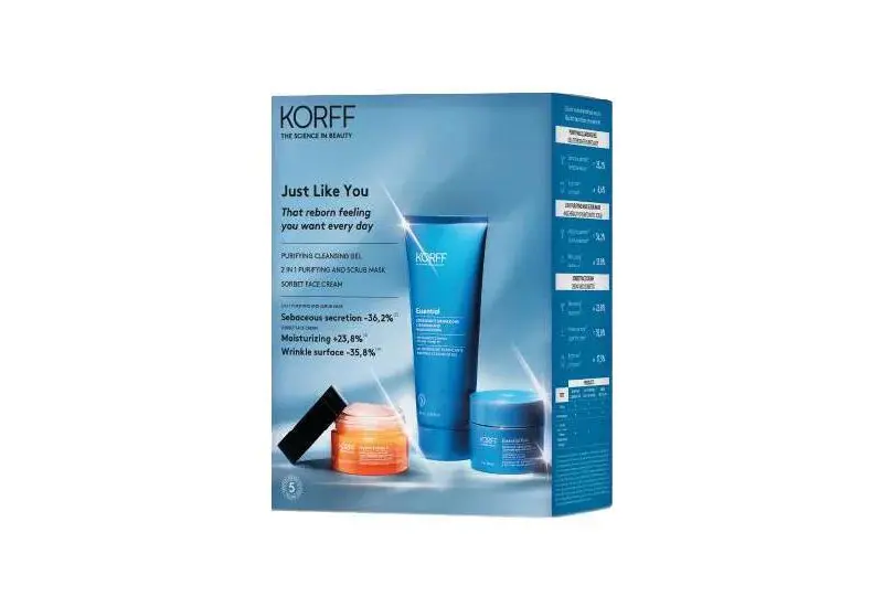 KORFF PKORFF HYDRAENERGY SORBET+CLEANS GEL+MASK2 AT 1