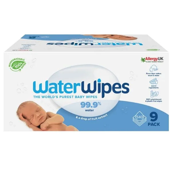 Water Wipes 99.9 % pure wipes 9x 60 wipes