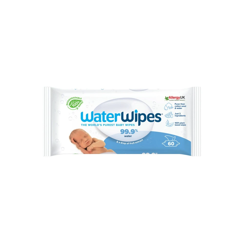 Water Wipes 99.9 % pure water  60 wipes
