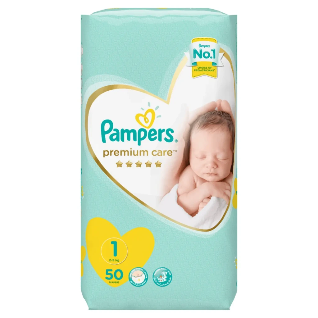 Pampers Premium Care 1(2-5 kg) x 50 pcs
