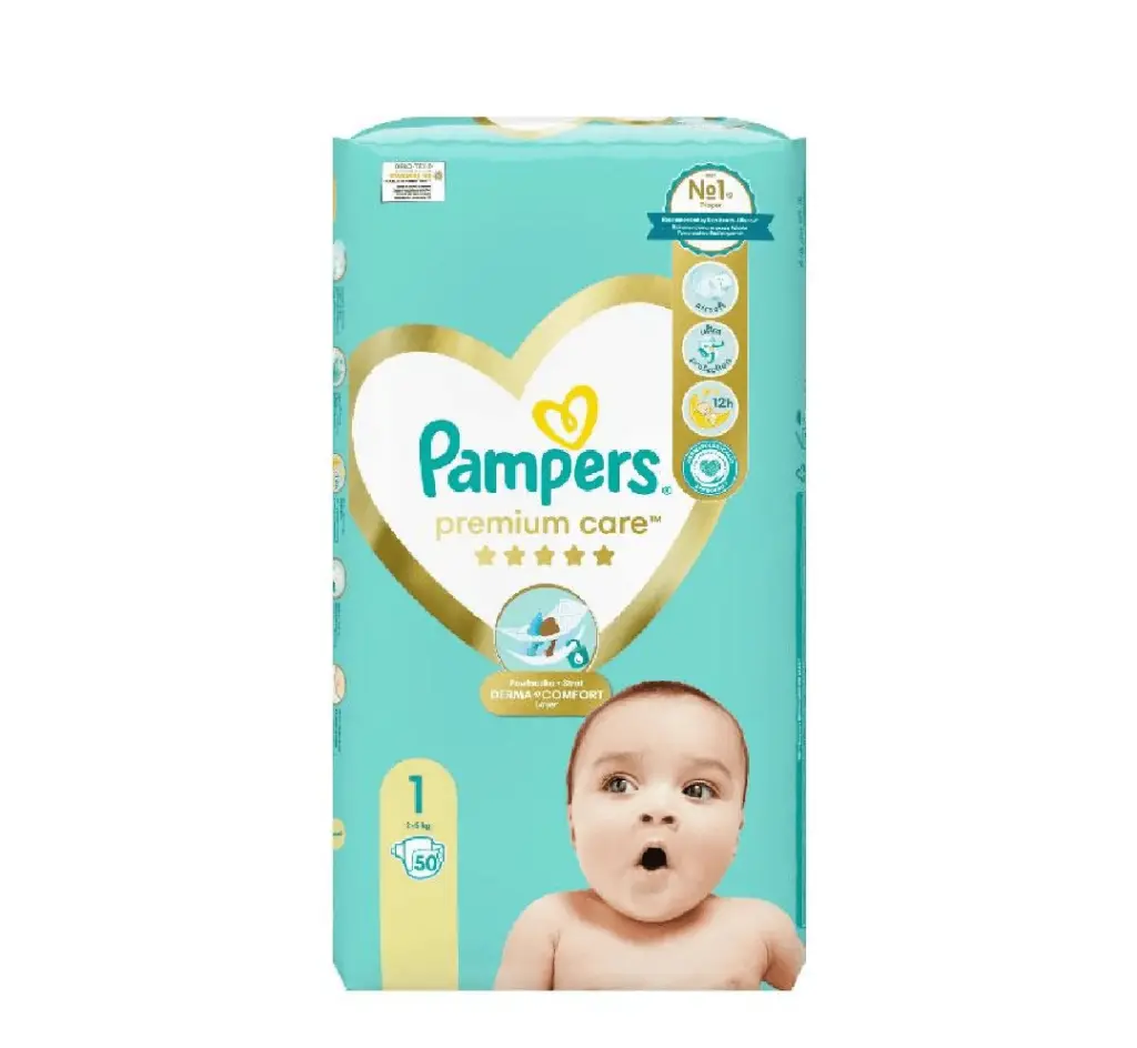 Pampers Premium Care 1(2-5 kg) x 50 pcs