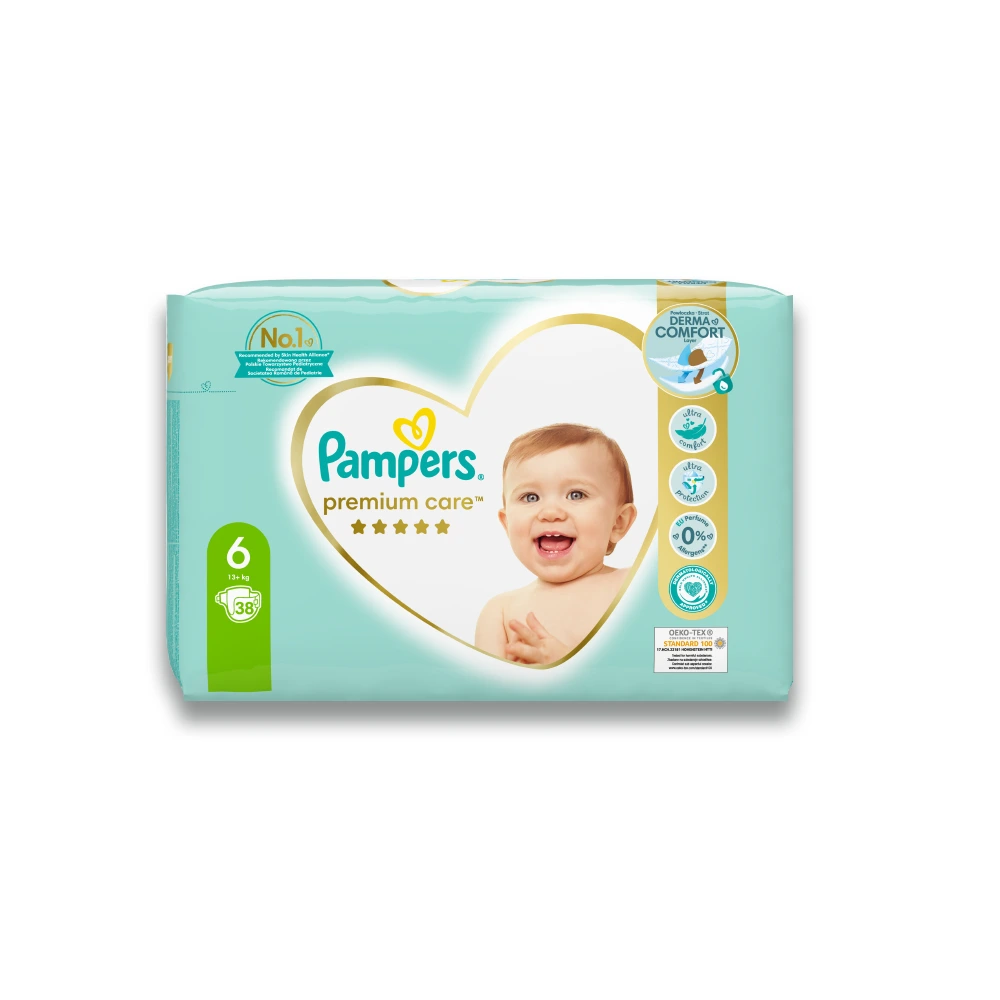 Pampers Premium Care 6 (13+ kg) x 38 pcs