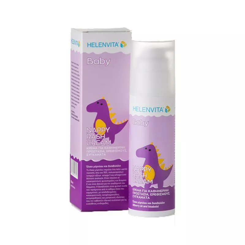 Helenvita Baby Nappy Rash Cream for Daily Protection from Irritation & Racks, 150ml