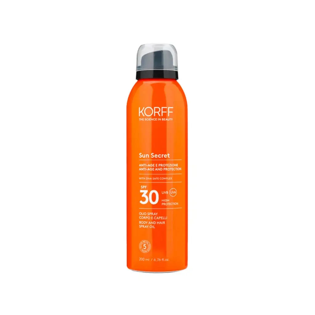 Korff Sun Secret Body and Hair Spray Oil SPF30 200ml
